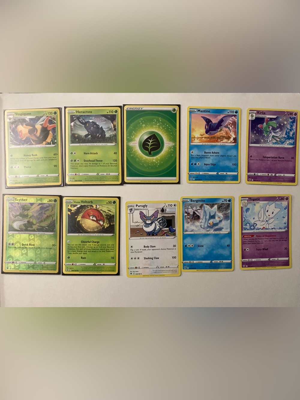 Pokemon Cards TCG: Sword Shieldon, Rufflet, Teddiursa, Ponyta, Basculin,